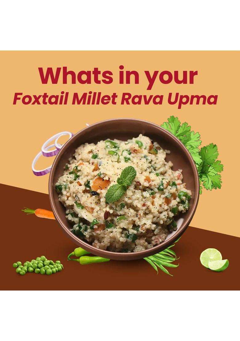 Wellmonk Foxtail Millet Rava Upma 400 G - Indya