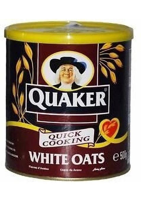 Decadent Foods Quakers White Oats Perfect For Breakfast, Porridge Or Quick Snacks (U.K) 500 G