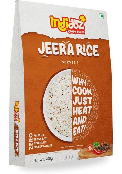 Indidoz By Indidoz Ready To Eat Jeera Rice, Cumin Rice, Serves 1&nbsp;&nbsp;(200 G)