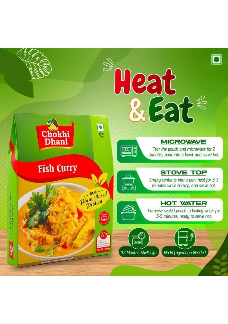 Chokhi Dhani Foods By Na Plant Based Fish Curry 300Gm (300 G)