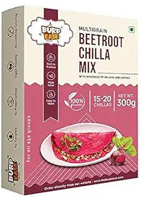 Burpease Beetroot Dosa Mix,Natural Healthy Protein & Fiber-Rich Breakfast For Everyone&nbsp;&nbsp;(300 G)
