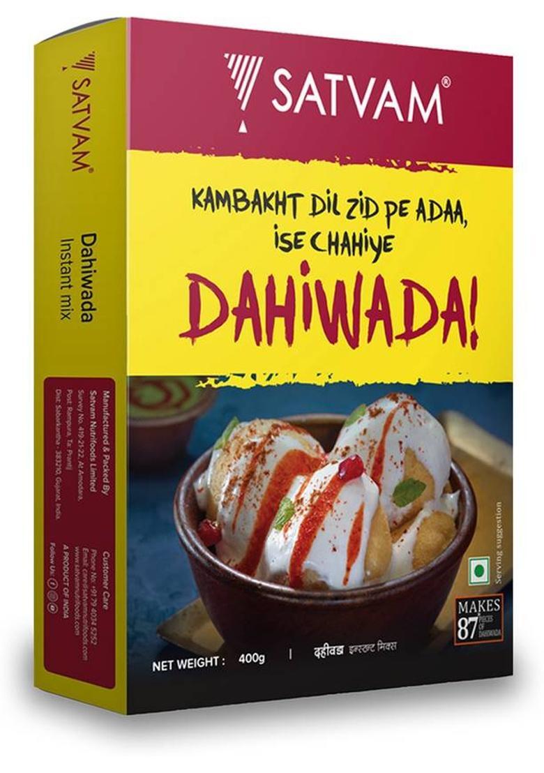 Satvam Dahi Wada Instant Mix, 400 Grams 400 G