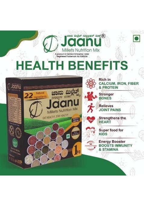 Jaanu Millets | Powergrain Malt| Pure Energy Mix 1 Kg