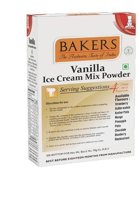 Bakers Vanilla| Mango| Chocolate| Kesar Pista| Strawberry| Butterscotch Ice Cream 600 G (Pack Of 6)