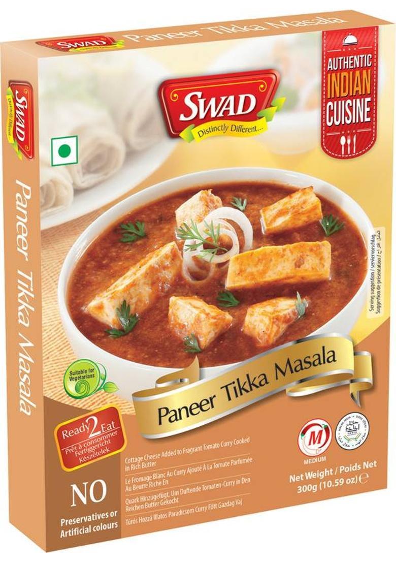 Swad Ready To Eat Paneer Tikka Masala | Panjabi Vegetarian Meal With No Preservative (300 G)