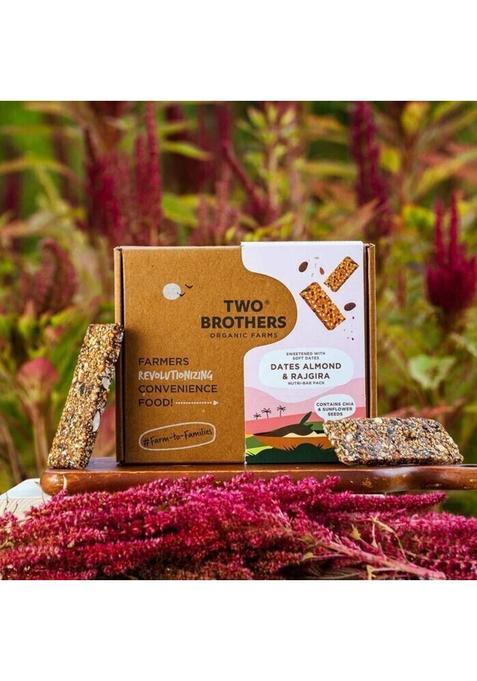 Two Brothers Organic Farms Dates Almond & Rajgira Nutri-Bar 300 G