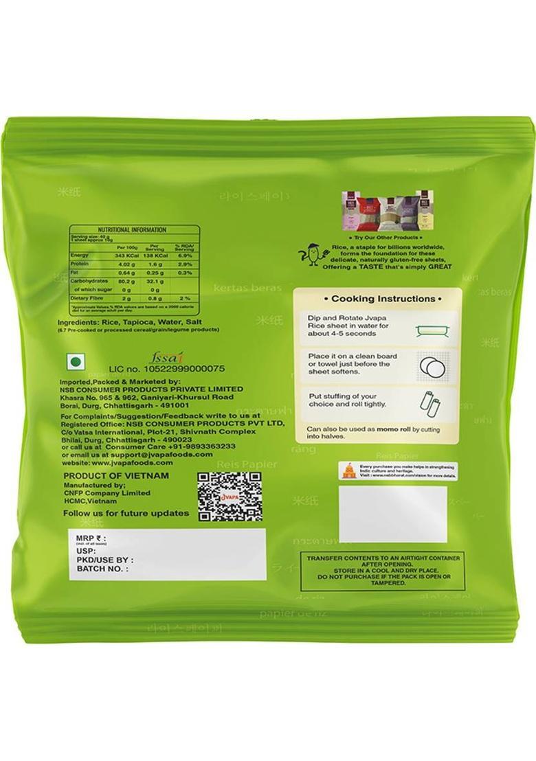 Jvapa Rice Paper For Salad/Summer Rolls (100 G)