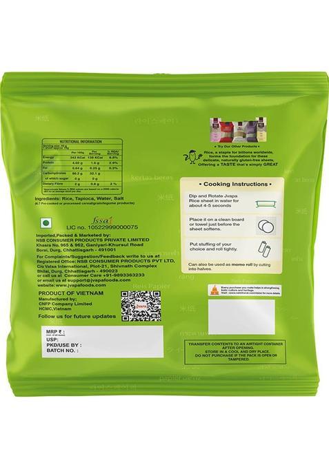 Jvapa Rice Paper For Salad/Summer Rolls (100 G)