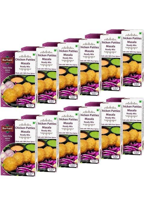 Burhani Foods Chicken Patties Masala Ready Mix 80 G&nbsp;&nbsp;(Pack Of 12)