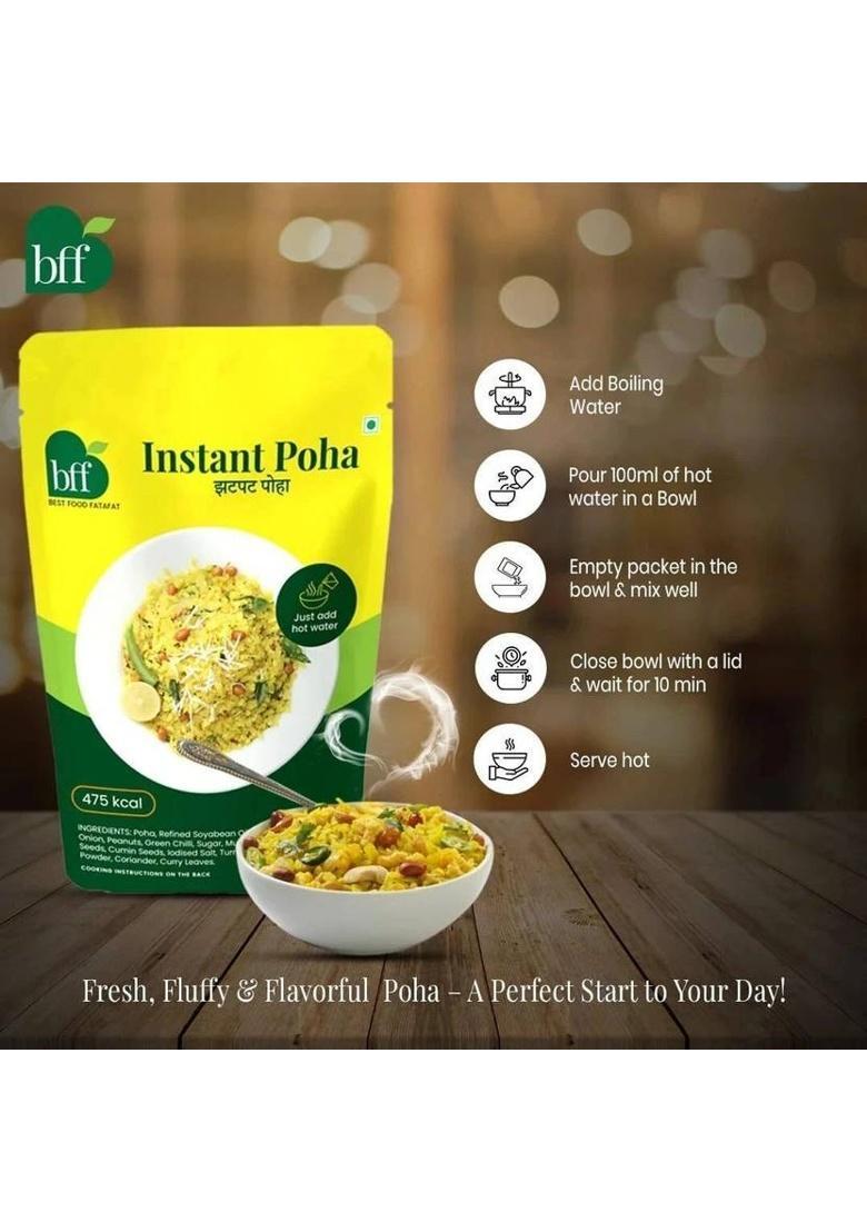 Bff Perfect Meal Combo: Pack Of 3 Instant Poha, Instant Sambhar Mix & Instant Upma (840 G)