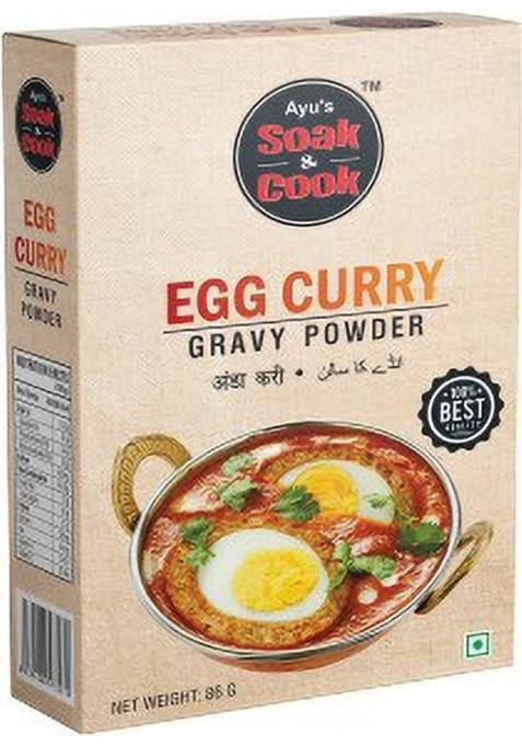 Ayus Soak & Cook Egg Curry Powder 86 G