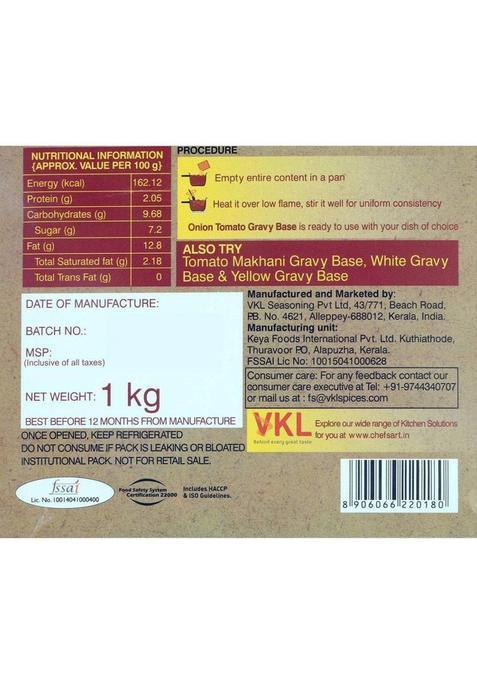 Sunbay Onion Tomato Gravy Base 1 Kg 1 Kg
