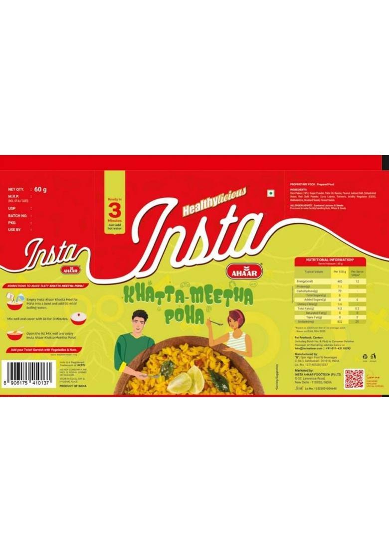 Insta Ahaar Khatta Meetha Poha