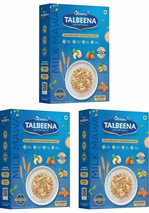 Takmeeli Talbeena With Dry Fruits – Milk Mawa Flavour | Premium Pack | Pack-3 |250G X 3 = 750 G&nbsp;&nbsp;(Pack Of 3)
