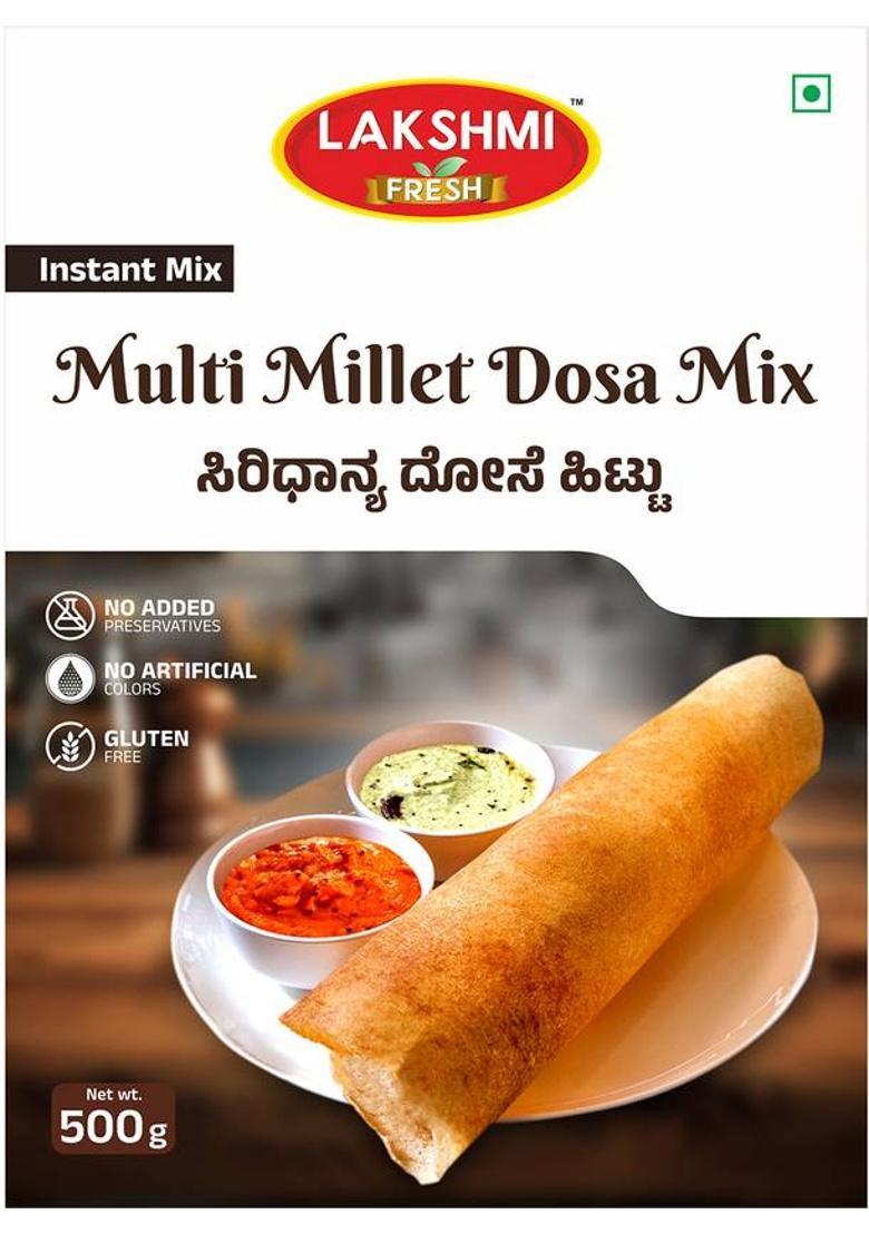 Lakshmi Fresh Multi Millet Dosa Mix 500G 500 G
