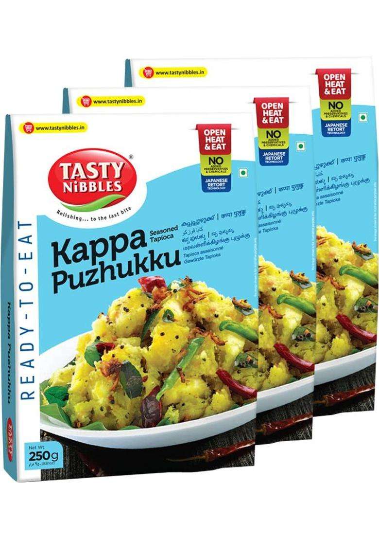 Tasty Nibbles Ready To Eat Kappa Puzhukku 250G X3&nbsp;&nbsp;(750 G) - Indya