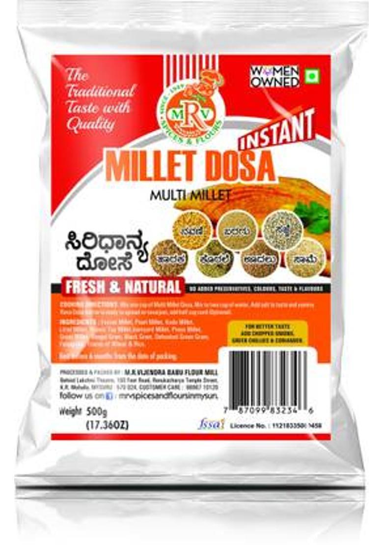 Mrv Millet Dosa Mix-Instant-Multi Millet-Home Made Style 500 G