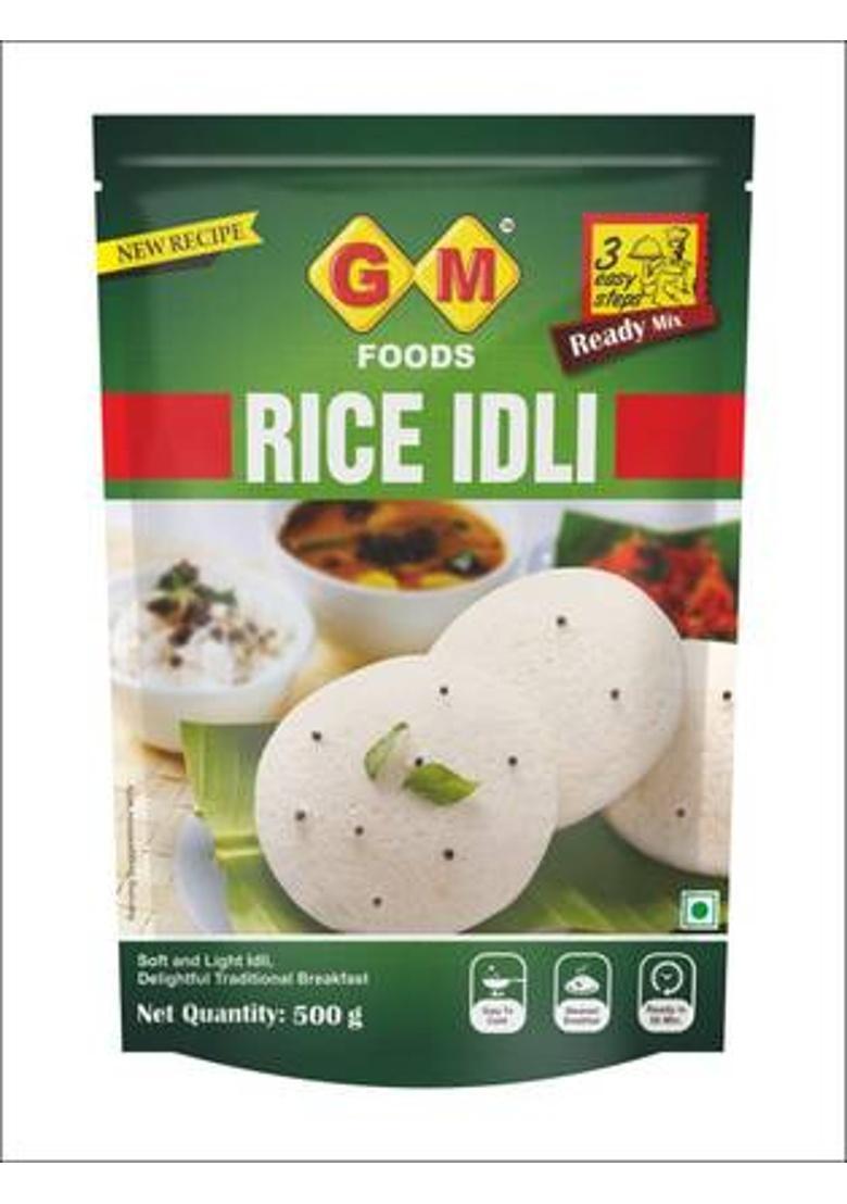 Gm Foods Instant Rice Idli Breakfast Makes Pure Veg South Indian Breakfast Recipe 500G (500 G)
