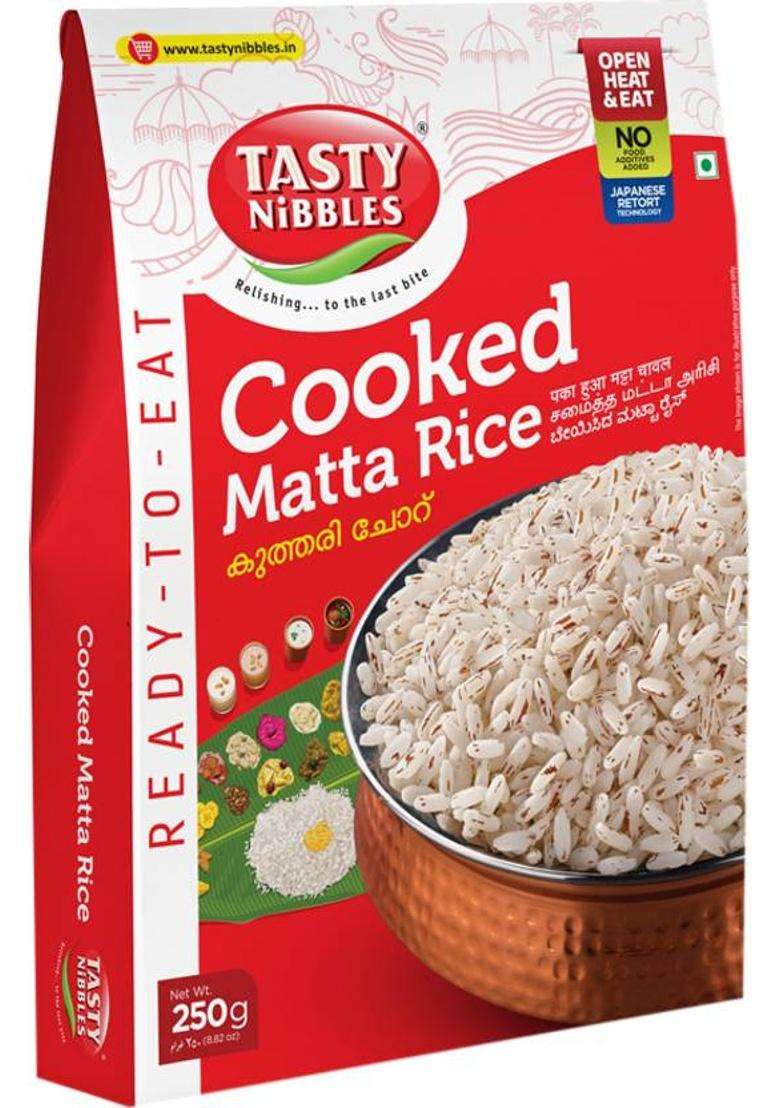 Tasty Nibbles Ready To Eat Cooked Matta Rice 250G|No Added Preservatives(Pack Of 3)&nbsp;&nbsp;(250 G) - Indya