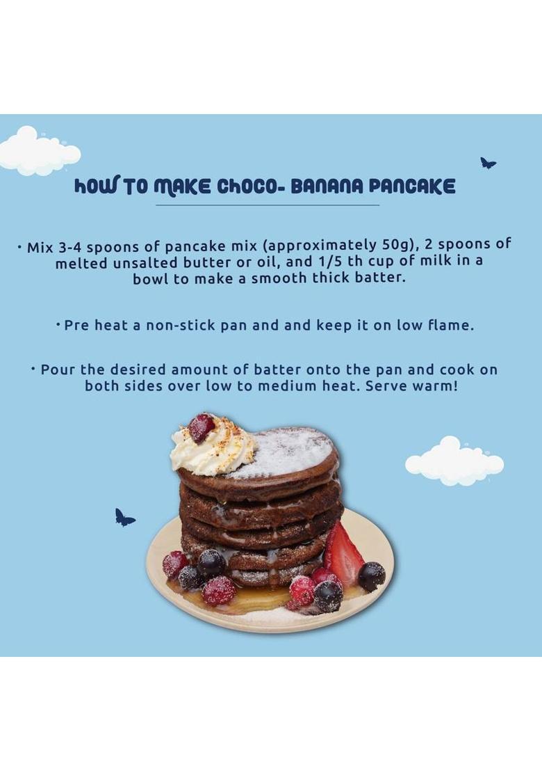 Gladful Sprouted Protein Choco-Banana Millet Pancake Mix 300 G (Pack Of 2)