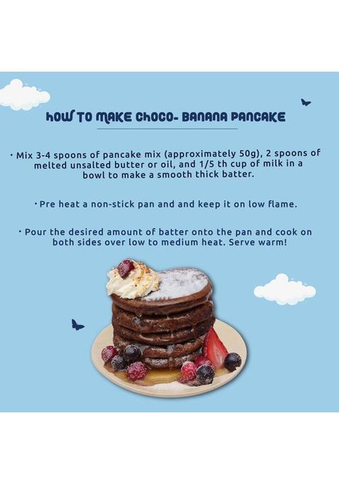 Gladful Sprouted Protein Choco-Banana Millet Pancake Mix 300 G (Pack Of 2)