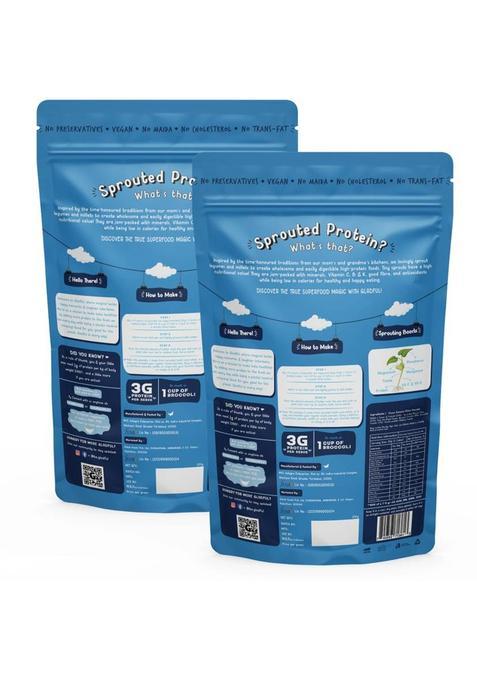 Gladful Sprouted Protein Choco-Banana Millet Pancake Mix 300 G (Pack Of 2)