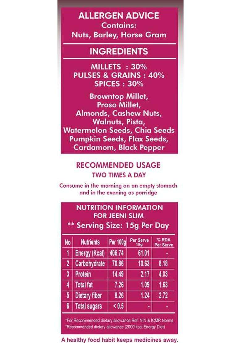 Jeeni Slim Weight Loss And Energy Booster 1000 G - Indya