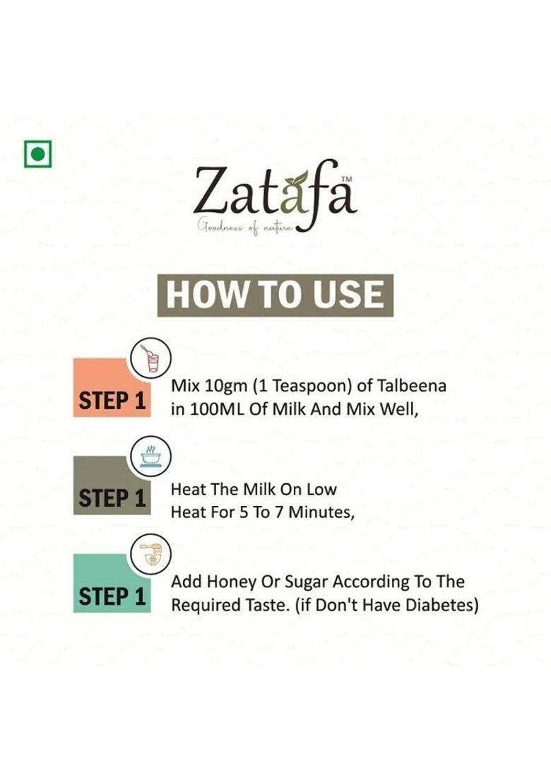Zatafa Talbina With Mix Dry Fruits, Natural & Healthy Breakfast Cereal, Sunnah Food 300 G - Indya