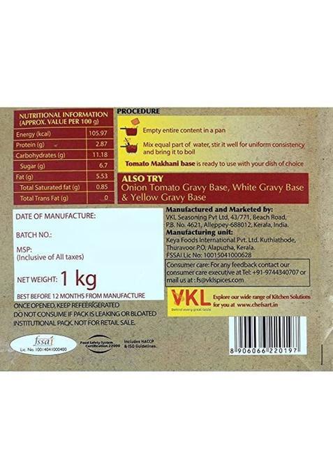 Sunbay Tomato Makhani Gravy Base 1 Kg 1 Kg