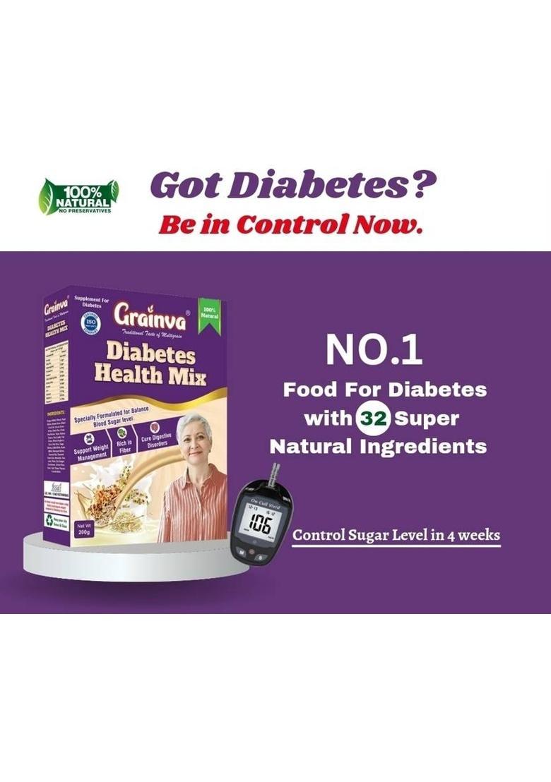 Grainva Diabetes Health Mix | Helps To Control Blood Sugar Level 400 G