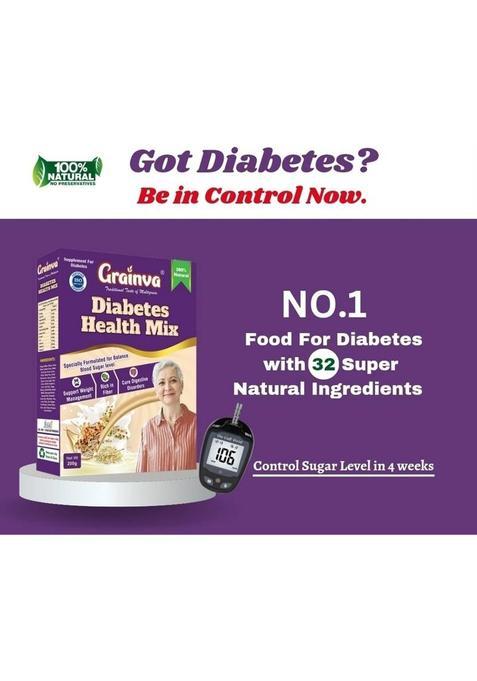 Grainva Diabetes Health Mix | Helps To Control Blood Sugar Level 400 G