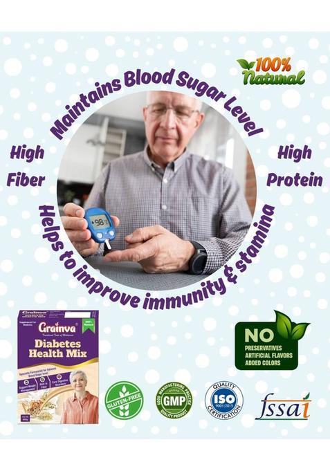 Grainva Diabetes Health Mix | Helps To Control Blood Sugar Level 400 G