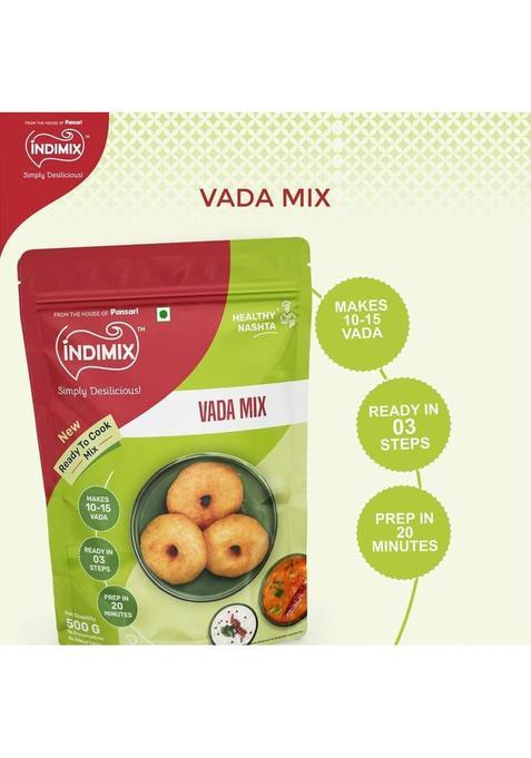 Indimix Instant Ready To Cook Vada Mix | Ready In 3 Steps | Healthy & Tasty 500 G