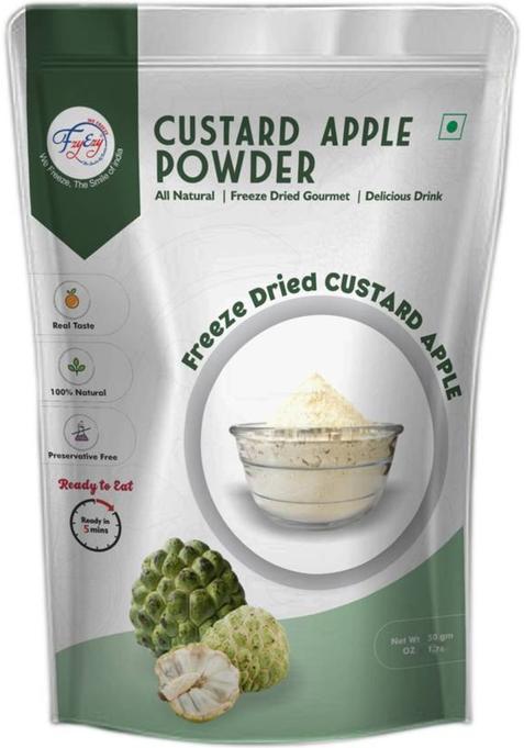 Fzyezy Freeze Dried|Healthy|Natural|Dehydrated Custard+Prickly Pear Drink Powder 100 G (Pack Of 2)