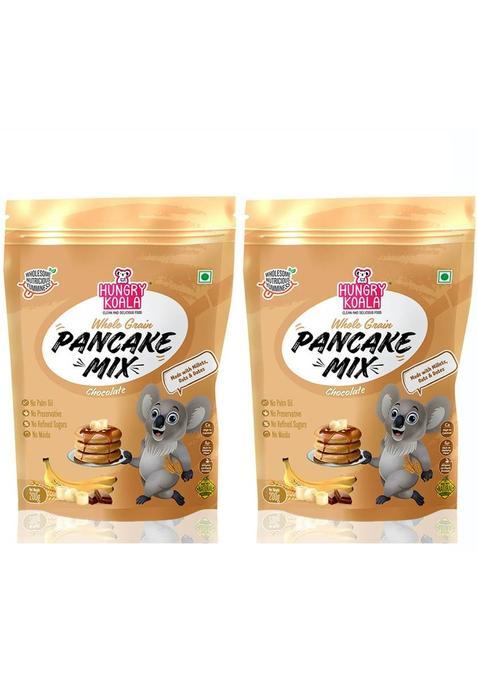 Hungry Koala Chocolate Pancake(Made With Sorghum,Oats,Moongdal,Date & Jaggery)(200G Per Pack) 400 G