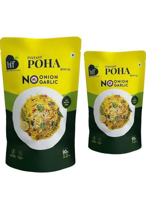 Bff Instant Poha No Onion, No Garlic, 180G (90G X 2) - Ready-To-Eat Breakfast Mix&nbsp;&nbsp;(180 G)