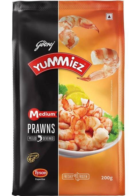 Godrej Yummiez Medium Prawns&nbsp;&nbsp;(200 G)