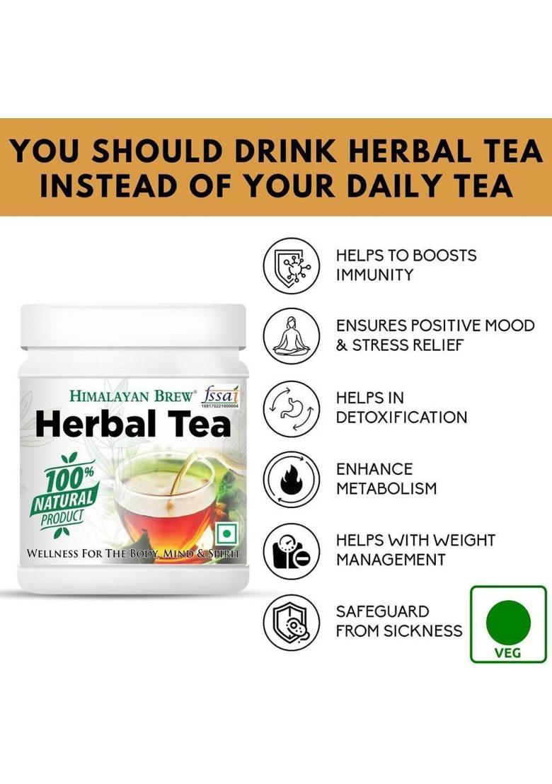 Himalayan Brew Herbal Green Tea For Weight Loss & Digestive Health|Cold Cough Relief Detox Tea Herbs Herbal Tea Box (250 G)