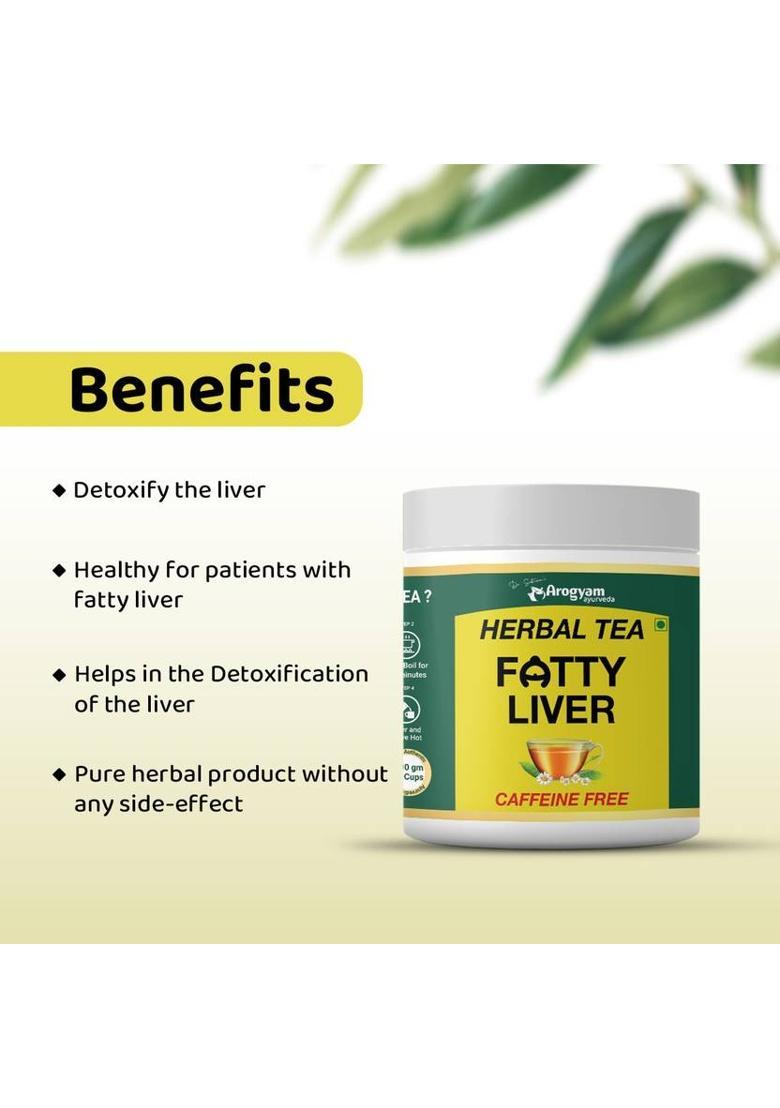 Dr.Satnam'S Arogyam Ayurveda Ayurvedic Tea With Brahmi, Gokshru & Dalchini Extract For Fatty, Swollen Liver Herbal Tea Plastic Bottle (100 G)