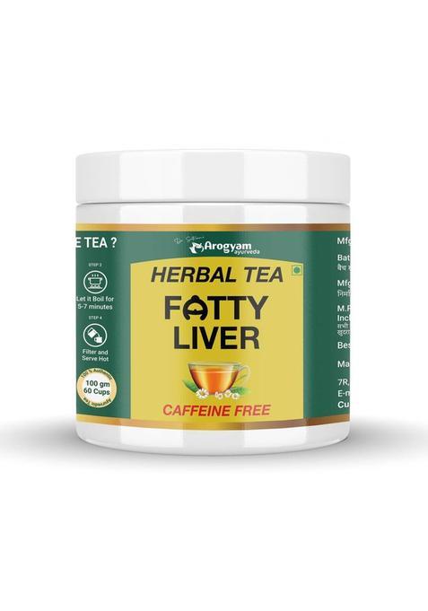 Dr.Satnam'S Arogyam Ayurveda Ayurvedic Tea With Brahmi, Gokshru & Dalchini Extract For Fatty, Swollen Liver Herbal Tea Plastic Bottle (100 G)