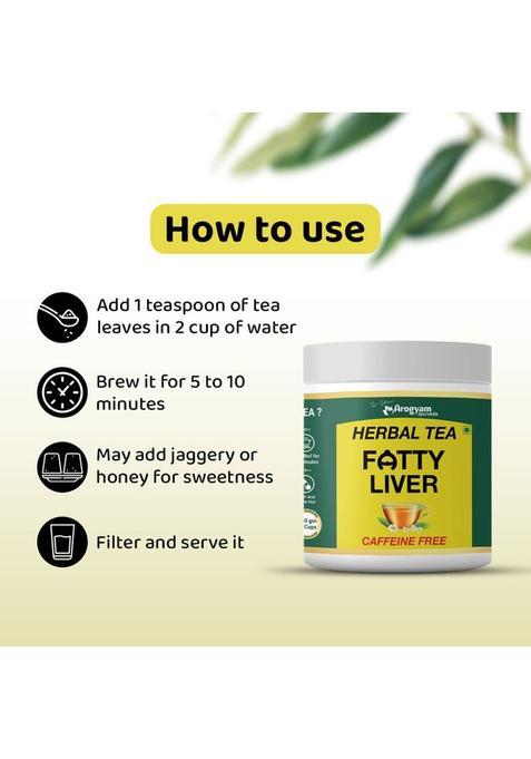 Dr.Satnam'S Arogyam Ayurveda Ayurvedic Tea With Brahmi, Gokshru & Dalchini Extract For Fatty, Swollen Liver Herbal Tea Plastic Bottle (100 G)