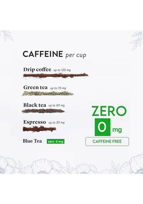 Blue Tea Organic Rooibos Natural Herbal Tea |Caffeine Free Tea Rich In Antioxidants | 50 Grams