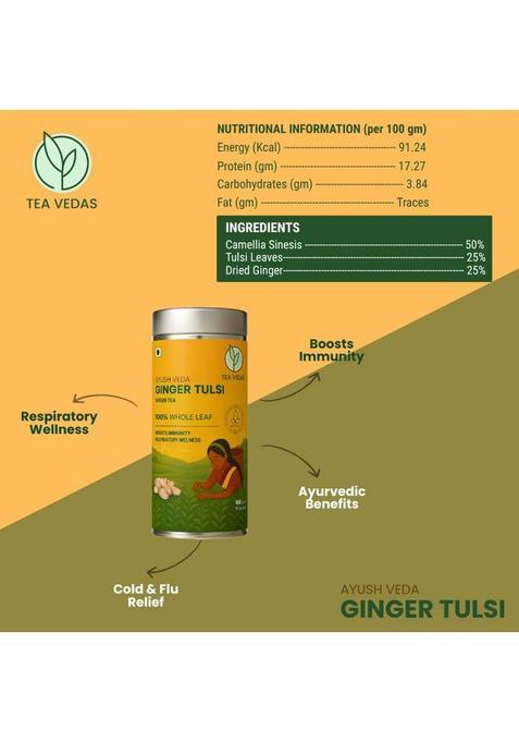Teavedas Tea Vedas Ginger Tulsi Green Tea