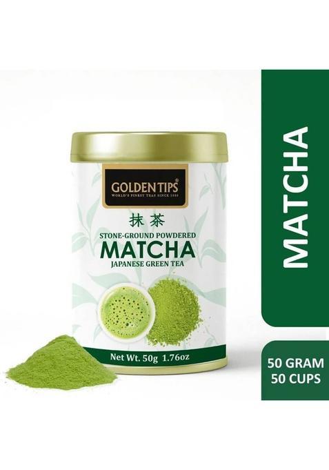 Golden Tips Japanese Antioxidant Rich Green Matcha Tea Tin (50 G)