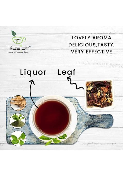 Tifusion Kidney Detox Tea For Cleansing Liver, Support Kidney Function Tulsi Herbal Tea Tin (2 X 100 G)