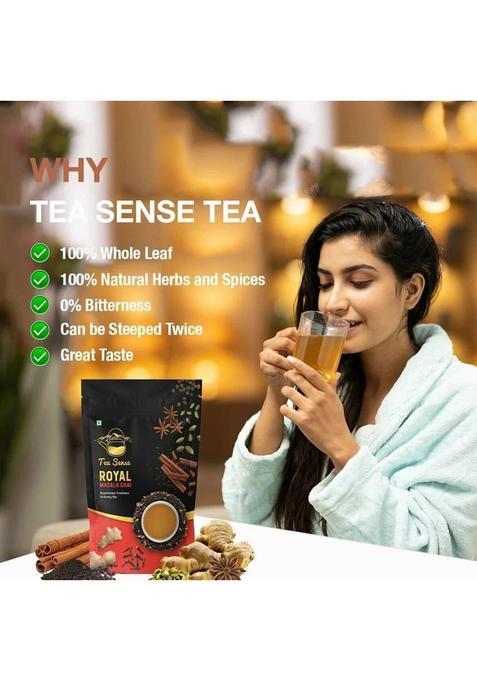 Tea Sense Royal Masala Chai Spices Black Tea Pouch (200 G)