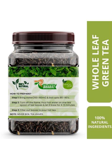 Hayman Natural'S Whole Leaf Green Tea (100G-82 Cups) Enriched With Anti- Oxidants, Weight Management Loose Leaf Tea Tea Plastic Bottle (100 G)