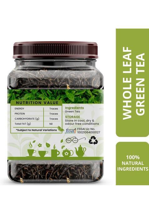 Hayman Natural'S Whole Leaf Green Tea (100G-82 Cups) Enriched With Anti- Oxidants, Weight Management Loose Leaf Tea Tea Plastic Bottle (100 G)
