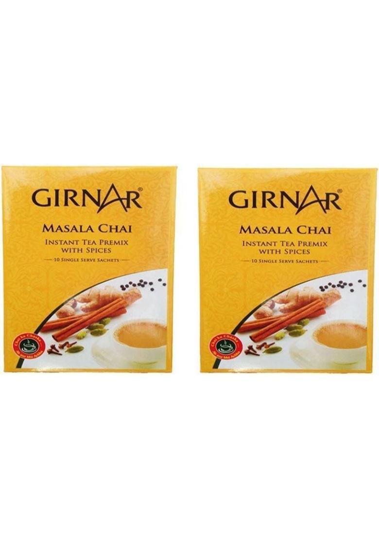 Girnar Masala Chai -10 Bags Masala Tea Bags Box (2 X 70 G)