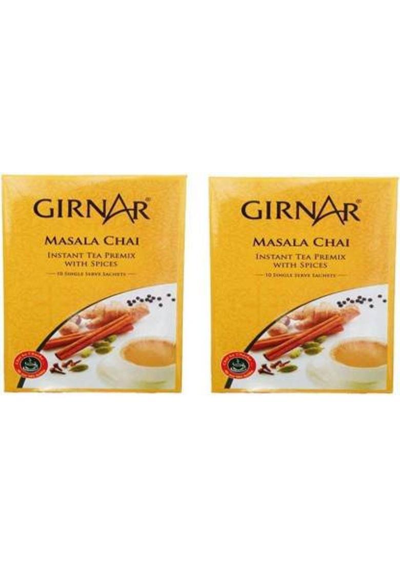 Girnar Masala Chai -10 Bags Masala Tea Bags Box (2 X 70 G)